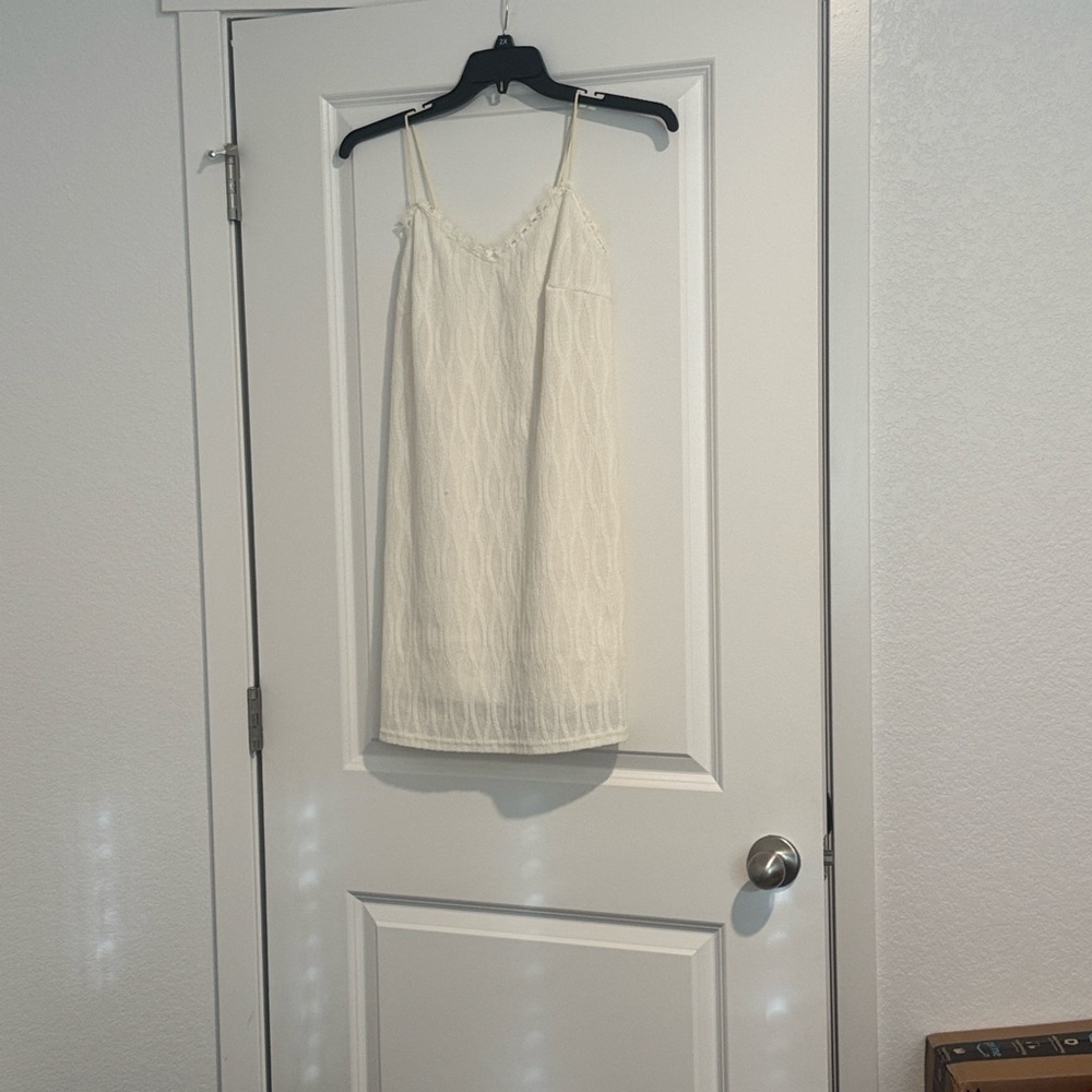 Cream Slip Dress